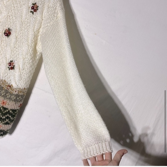 Vintage Huntington Ridge Hand Knit Turtleneck Sweater L - Picture 6 of 13